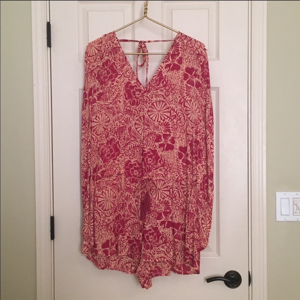 Tiare Hawaii RED Jumpsuit (blue shown for fit)